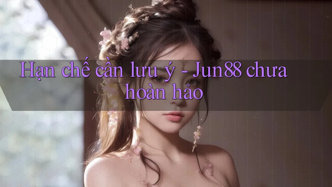 Hạn chế cần lưu ý - Jun88 chưa hoàn hảo
