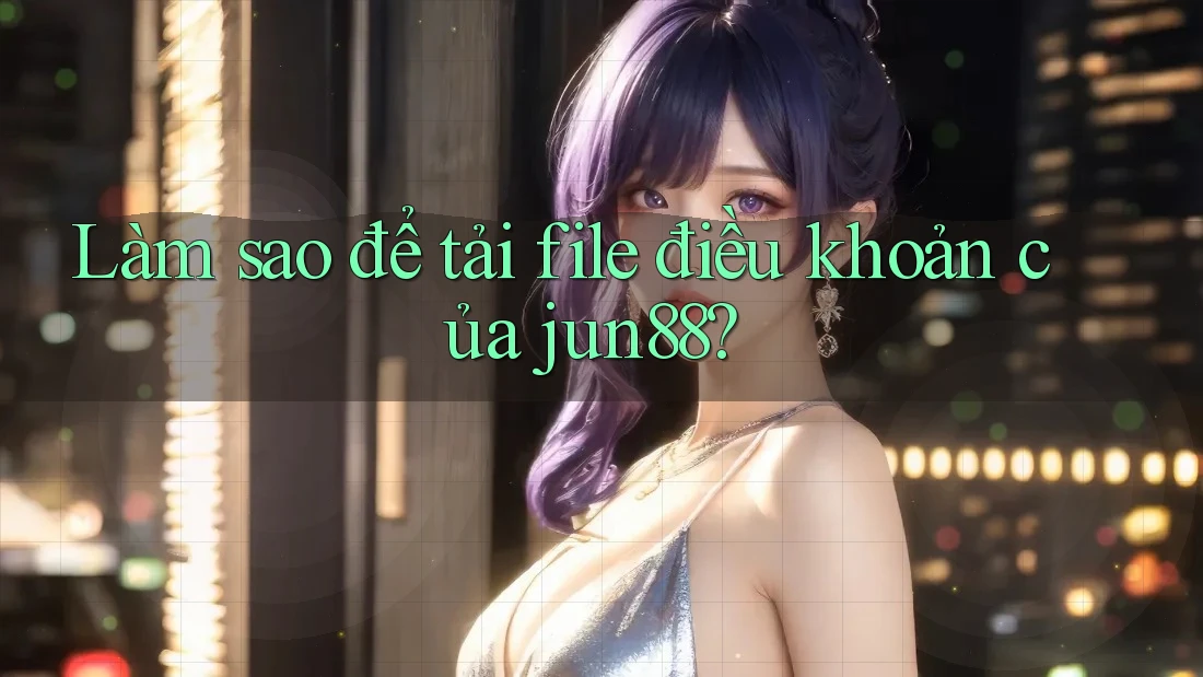 Làm sao để tải file điều khoản của jun88?