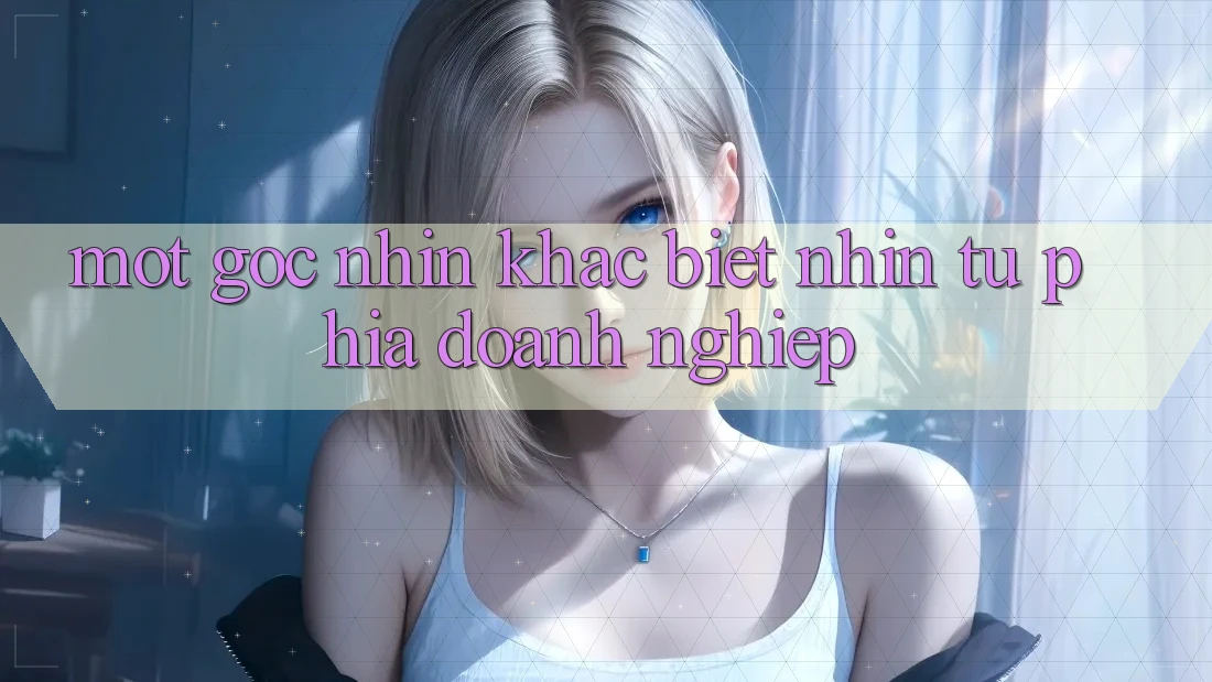 Một Góc Nhìn Khác biệt: Nhìn Từ Phía Doanh Nghiệp Một Góc Nhìn Khác biệt: Nhìn Từ Phía Doanh Nghiệp