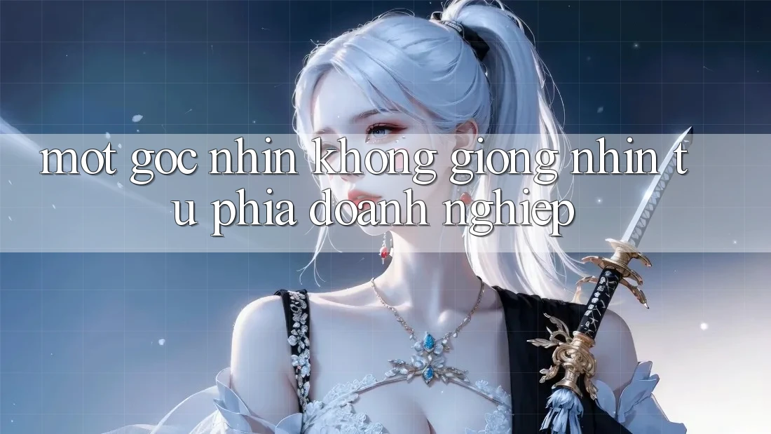 Một Góc Nhìn Không giống: Nhìn Từ Phía Doanh Nghiệp Một Góc Nhìn Không giống: Nhìn Từ Phía Doanh Nghiệp