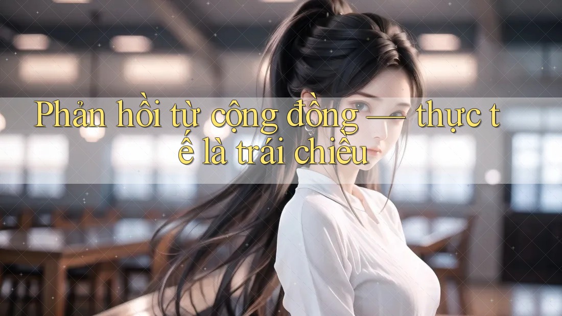 Phản hồi từ cộng đồng — thực tế là trái chiều