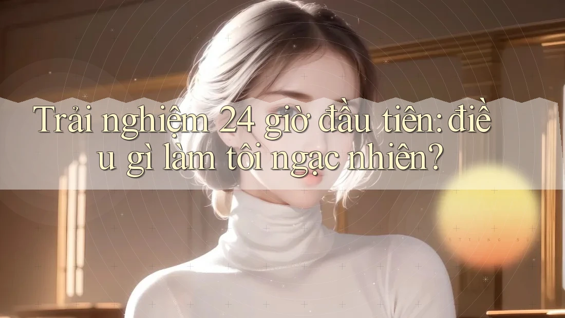 Trải nghiệm 24 giờ đầu tiên: điều gì làm tôi ngạc nhiên? Trải nghiệm 24 giờ đầu tiên: điều gì làm tôi ngạc nhiên?